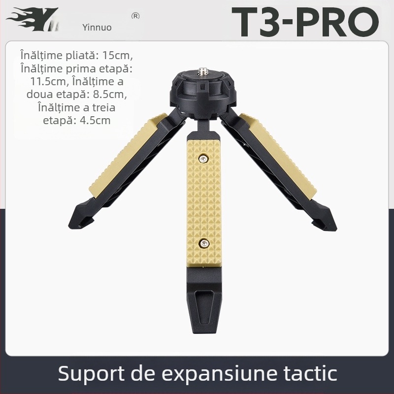 Trepied tactic de vânt pentru birou, suport pentru lumină în aer liber, camping, telefon mobil, stabilizator pentru cameră unică, micro, suport pentru lumină de camping