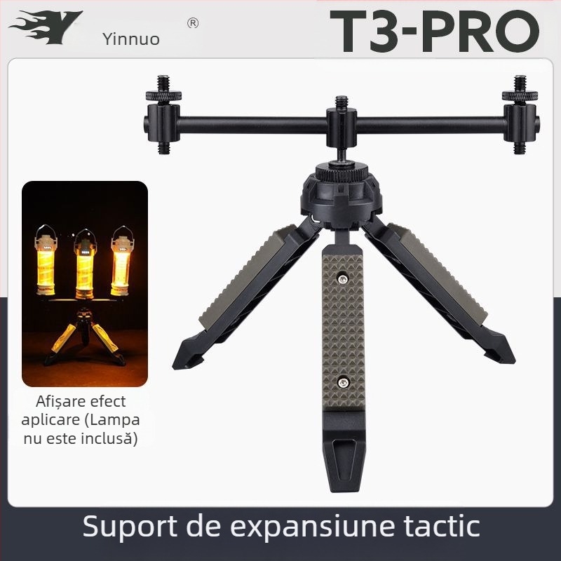Trepied tactic de vânt pentru birou, suport pentru lumină în aer liber, camping, telefon mobil, stabilizator pentru cameră unică, micro, suport pentru lumină de camping