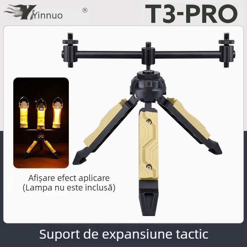 Trepied tactic de vânt pentru birou, suport pentru lumină în aer liber, camping, telefon mobil, stabilizator pentru cameră unică, micro, suport pentru lumină de camping