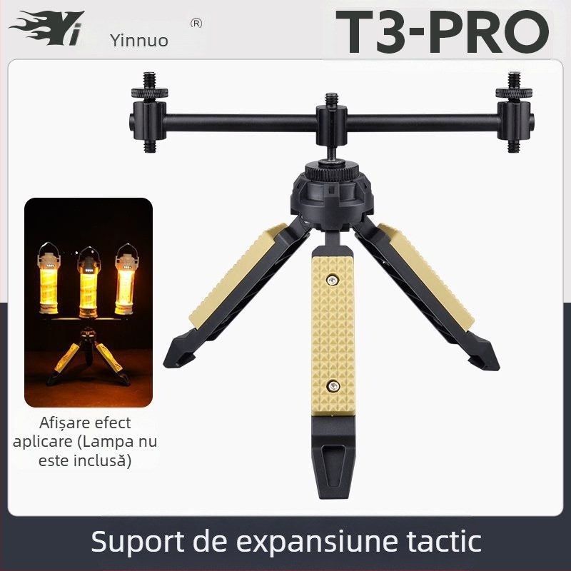 Trepied tactic de vânt pentru birou, suport pentru lumină în aer liber, camping, telefon mobil, stabilizator pentru cameră unică, micro, suport pentru lumină de camping