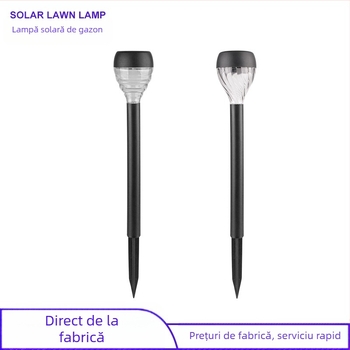 Lumină solară de gazon și umbră inserată curte grădină decor exterior impermeabil LED noapte lumină peisaj atmosferă lumină