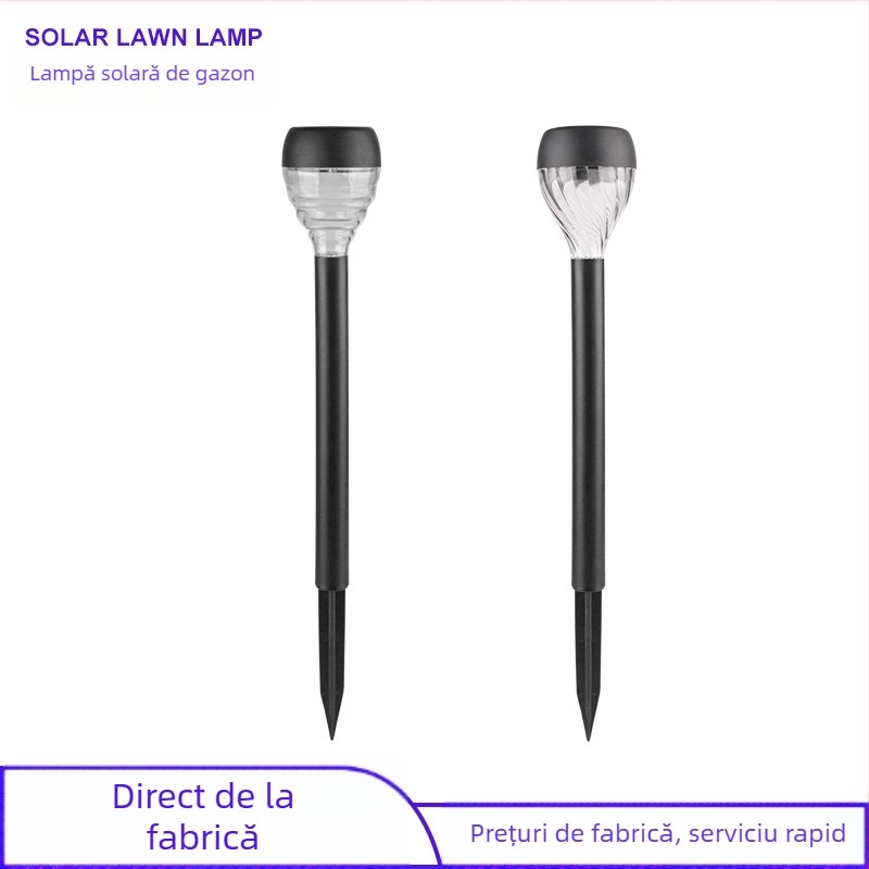 Lumină solară de gazon și umbră inserată curte grădină decor exterior impermeabil LED noapte lumină peisaj atmosferă lumină