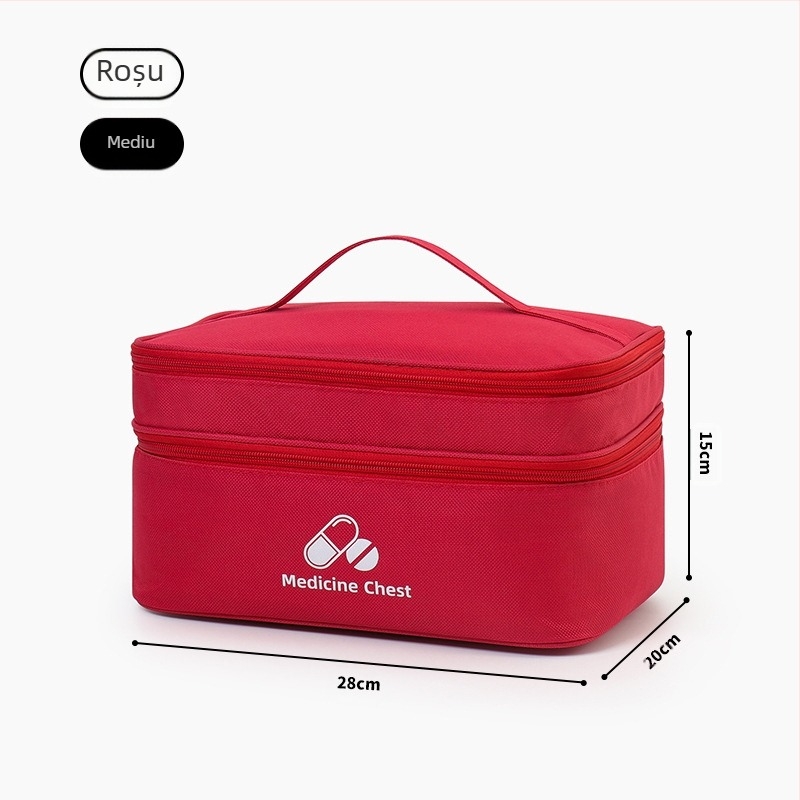 Kit portabil dublu nivel de prim ajutor pentru prevenția epidemiilor, pentru uz casnic și depozitare în exterior în situații de urgență