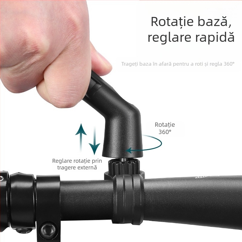 Reflector telescopic rotativ la 360 de grade FEAKBIKE, reflector pentru bicicletă, reflector rezistent la explozii de înaltă definiție