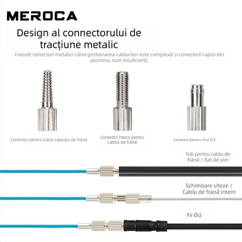 Instrument de rutare interioară pentru bicicletă MEROCA, dispozitiv de filetare cu magnet pentru tub de ulei pentru cadru din fibră de carbon pentru bicicletă de munte și șosea