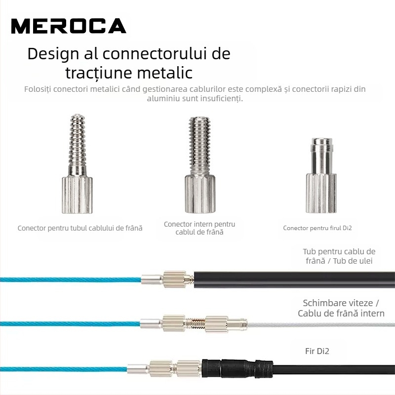 Instrument de rutare interioară pentru bicicletă MEROCA, dispozitiv de filetare cu magnet pentru tub de ulei pentru cadru din fibră de carbon pentru bicicletă de munte și șosea