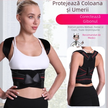 Producători de forță, studenți adulți, bărbați și femei, corecție a spatelui cu cocoașă, orteză de corecție invizibilă pentru postura de vară, postura așezată