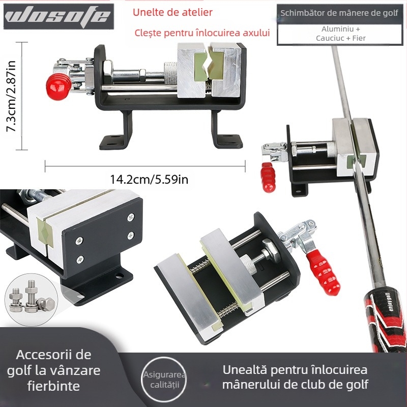 Instrument de atelier pentru înlocuirea mânerului crosei de golf, nou-nouț și transfrontalier