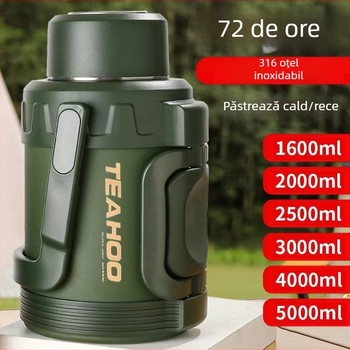 Fierbător de căldură din oțel inoxidabil pentru bărbați, cu inscripție, extra gros, cu pilon jos, 316, capacitate mare Qihu