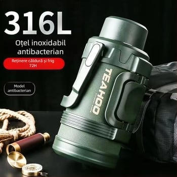 Fierbător de căldură din oțel inoxidabil pentru bărbați, cu inscripție, extra gros, cu pilon jos, 316, capacitate mare Qihu