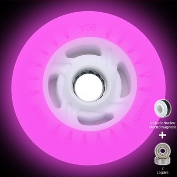 Patine cu roți luminoase pentru copii, cu roți luminoase, rând drept, patinaj cu role pentru adulți, PU90, patinaj viteză, 100 mm, 110 mm