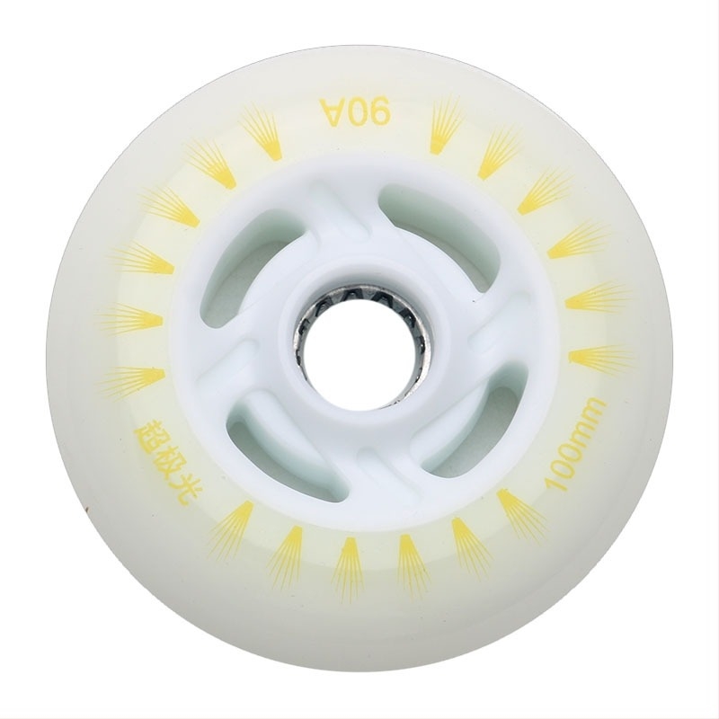 Patine cu roți luminoase pentru copii, cu roți luminoase, rând drept, patinaj cu role pentru adulți, PU90, patinaj viteză, 100 mm, 110 mm