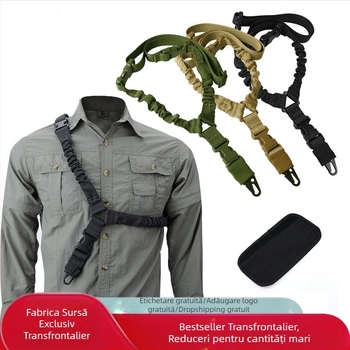 Frânghie tactică americană cu un singur punct pentru exterior, transfrontalieră, din nailon, curea tactică diagonală, pentru pistol cu apă, în stoc