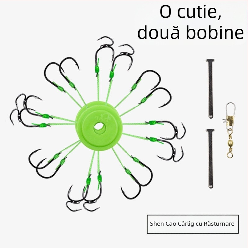 Cârlig Dumnezeu Îmi place să inventez cârlig de pescuit importat cu ghimpat, cârlig de pescuit cu șir, cârlig de pescuit, cârlig mama și mama, cârlig anti-desprindere gigant Ishni