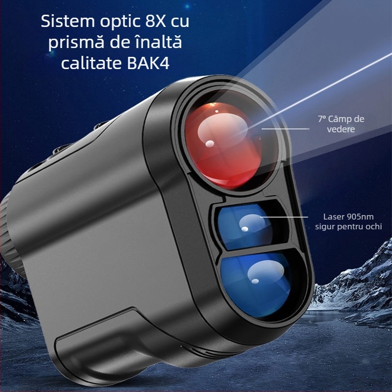 Telemetru laser de golf, riglă electronică portabilă pentru exterior, instrument de măsurare de înaltă precizie, telemetru laser cu infraroșu pentru golf