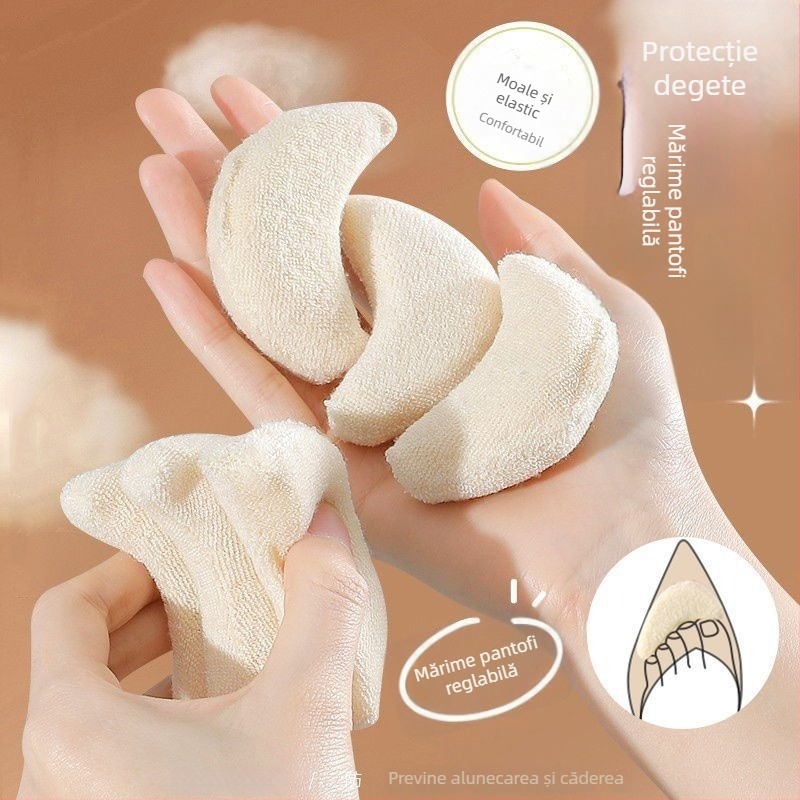 Inserții noi pentru degetele de la picioare cu talpă moale, tampoane de jumătate de mărime pentru tocuri înalte, reductoare de mărime a pantofului, anti-durere, anti-alunecare, înlocuire a degetelor din față