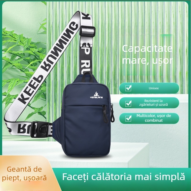 Yinglang-ul noua geantă de piept pentru sporturi în aer liber, geantă de umăr mică pentru bărbați, geantă de telefon mobil Crossbody, geantă de talie pentru femei, geantă de umăr mini la modă