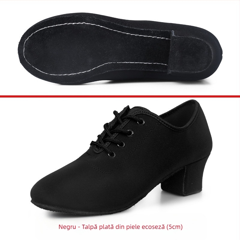 Pantofi de dans latino pentru femei, pantofi de dans de salon, talpă moale, tocuri medii, pantofi de dans pătrați, pantofi de dans marinar pentru profesori pentru adulți