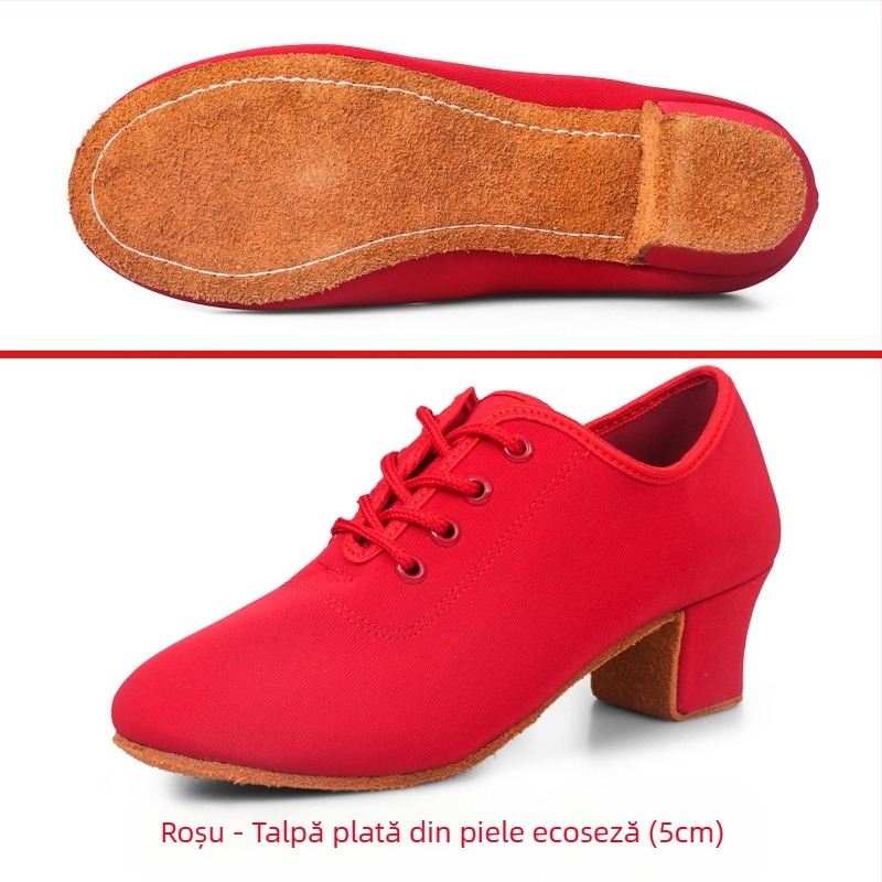 Pantofi de dans latino pentru femei, pantofi de dans de salon, talpă moale, tocuri medii, pantofi de dans pătrați, pantofi de dans marinar pentru profesori pentru adulți