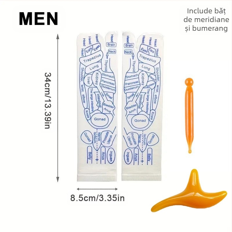 Șosete transfrontaliere Warp, șosete englezești de peșteră, șosete Meridian, șosete de masaj cu moștenire chinezească în stoc