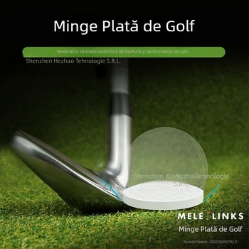 Minge de antrenament pentru putting de golf, minge plată, alb-negru, practică putting, leagăn, minge auxiliară, vizualizare, marcare a pistei, minge