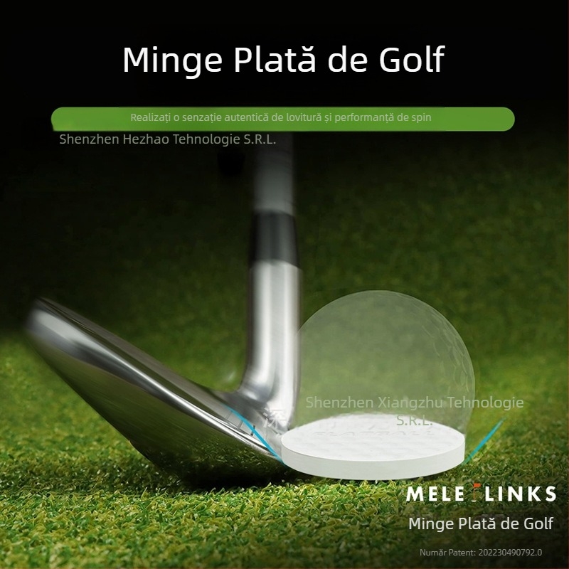 Minge de antrenament pentru putting de golf, minge plată, alb-negru, practică putting, leagăn, minge auxiliară, vizualizare, marcare a pistei, minge