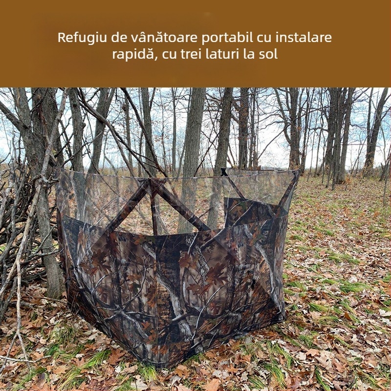 Cort de vânătoare cu gard de camuflaj în aer liber, en-gros, ascuns în pădure, cort de vânătoare cu curcan, cort de vânătoare cu două fețe