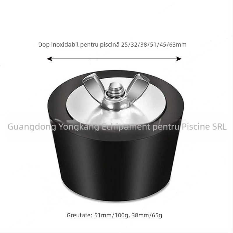 Dop antigel pentru țevi de piscină de iarnă transfrontaliere, dop din oțel inoxidabil 25/32/38/51/63 mm, accesorii pentru piscină