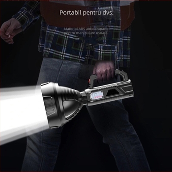 Lanternă portabilă reîncărcabilă, cu lumină puternică, en-gros, ultra-luminoasă, pentru exterior, multifuncțională, cu rază lungă de acțiune, vânzare transfrontalieră