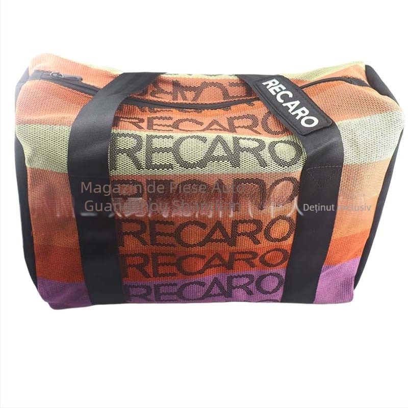 Geantă de mână din pânză stil JDM, geantă de școală pentru curse, geantă de călătorie în aer liber, RECARO, geantă mare de mână