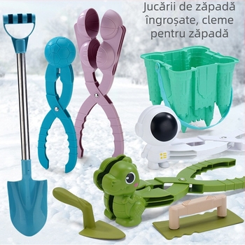 Clemă de bulgăre de zăpadă mare pentru om de zăpadă, clemă de zăpadă, joacă cu zăpadă, nisip, instrument, luptă cu bulgări de zăpadă, artefact, model de jucării en-gros