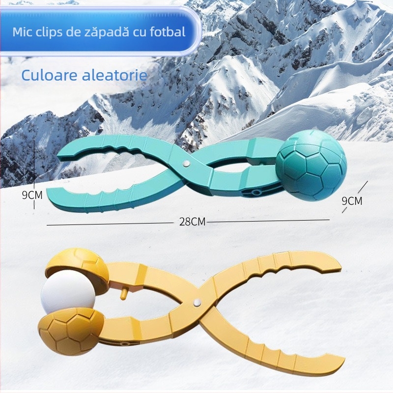 Clemă de bulgăre de zăpadă mare pentru om de zăpadă, clemă de zăpadă, joacă cu zăpadă, nisip, instrument, luptă cu bulgări de zăpadă, artefact, model de jucării en-gros