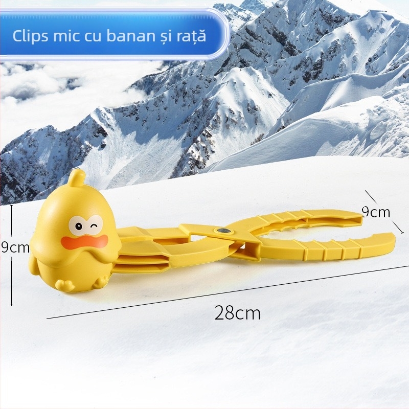 Clemă de bulgăre de zăpadă mare pentru om de zăpadă, clemă de zăpadă, joacă cu zăpadă, nisip, instrument, luptă cu bulgări de zăpadă, artefact, model de jucării en-gros