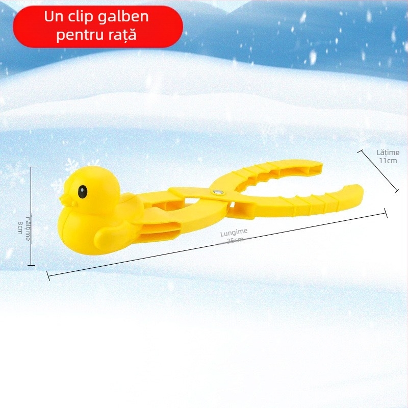 Clemă de bulgăre de zăpadă mare pentru om de zăpadă, clemă de zăpadă, joacă cu zăpadă, nisip, instrument, luptă cu bulgări de zăpadă, artefact, model de jucării en-gros