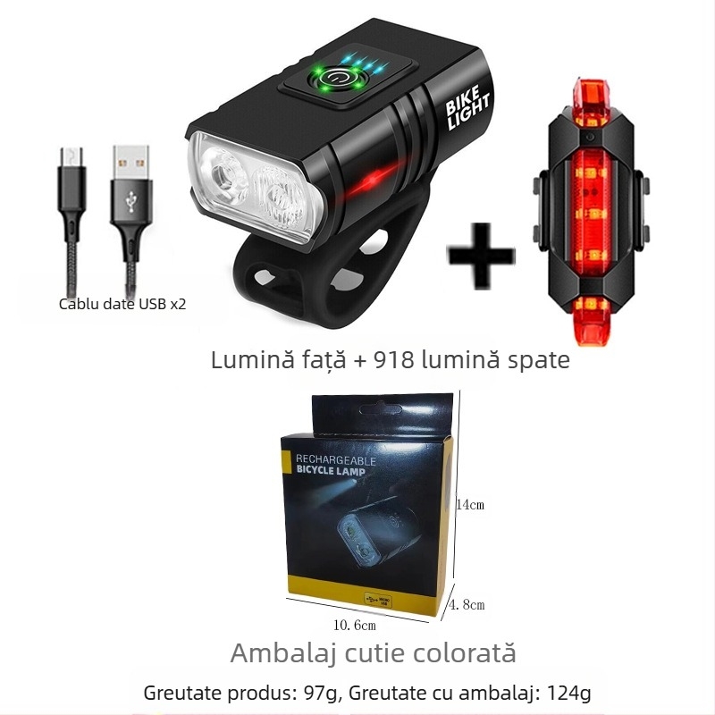 Lumini pentru biciclete, faruri din aliaj de aluminiu, lumină puternică, lanternă pentru echitație, echipament pentru echitație nocturnă, accesorii pentru biciclete de munte, costum, stopuri