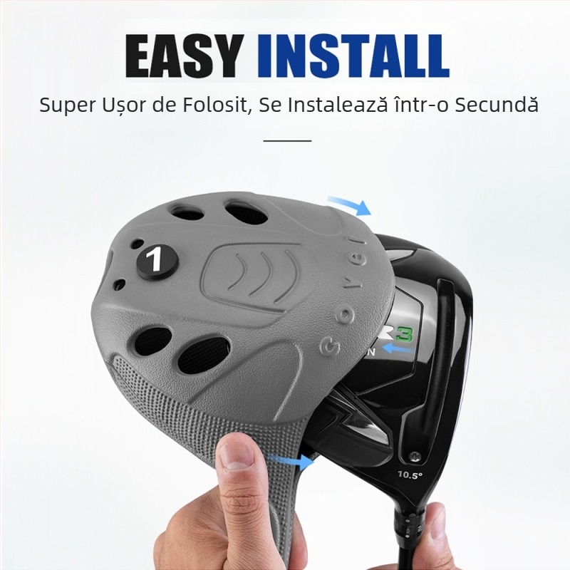 Husă pentru cap de club de golf PGM, furnizată direct din fabrică, simplă și convenabilă, lavabilă