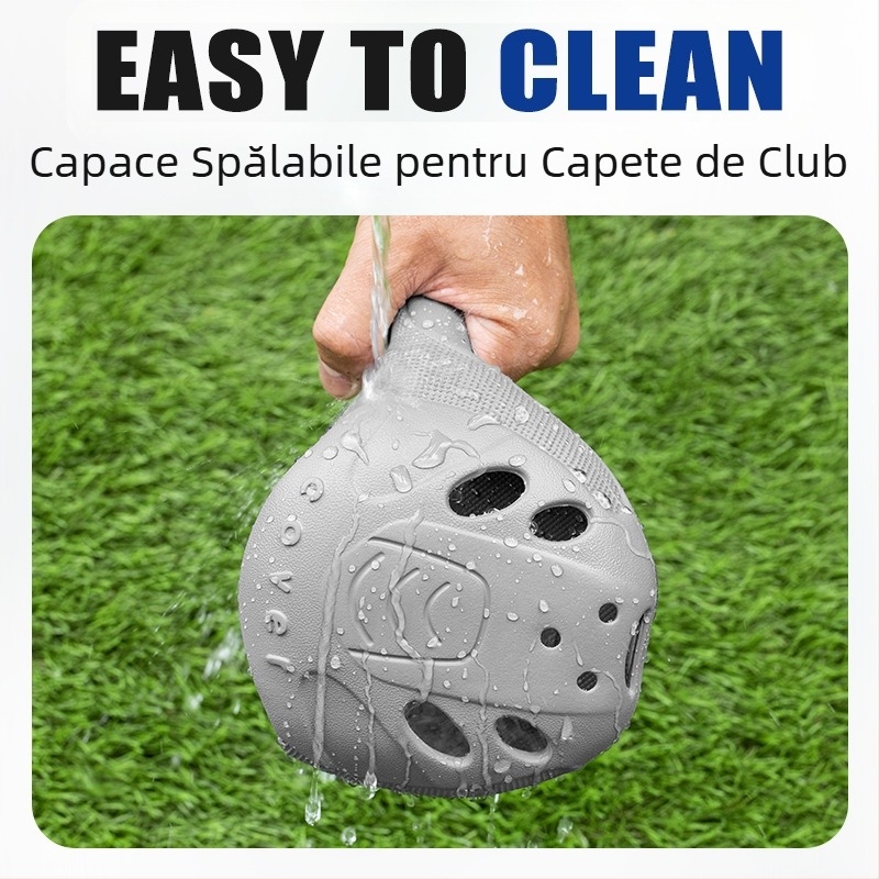 Husă pentru cap de club de golf PGM, furnizată direct din fabrică, simplă și convenabilă, lavabilă