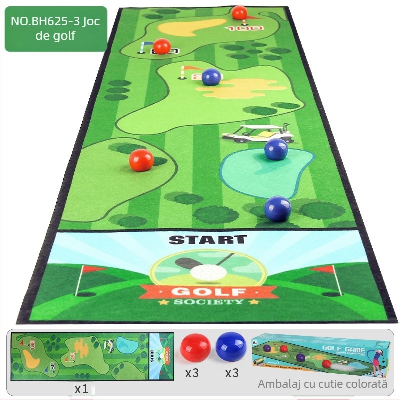 Joc de societate transfrontalier pentru copii, joc de golf, joc pad, dublu joc, mini curling, baschet, joc de puzzle interactiv pentru părinți și copii