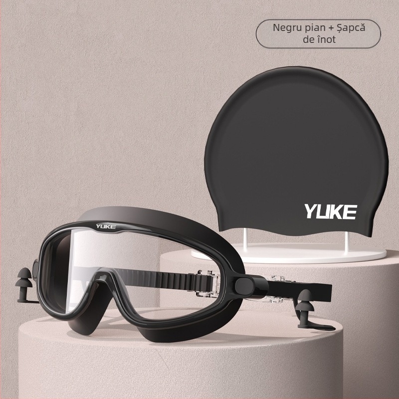 Ochelari de înot HD anti-aburire și impermeabili pentru femei, ochelari de înot pentru miopie, ochelari de înot pentru bărbați, echipament profesional de înot