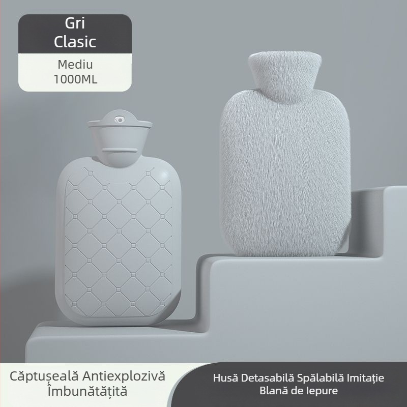 Sac de apă caldă reîncărcabil pentru încălzitor de mâini, rezistent la explozie, detașabil și lavabil, centură caldă pentru bebeluși, centură rece și menstruală pentru burtă