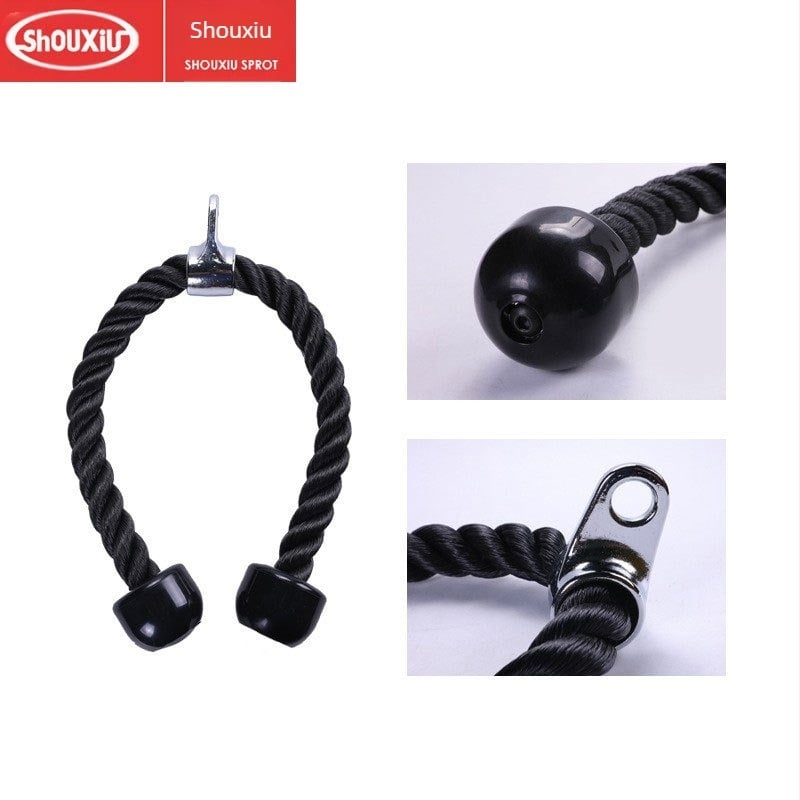 Echipament de fitness cu frânghie pentru tricepși, bară, echipament de fitness cu bară, frânghie pentru bicepși, țesut de frânghii pentru tricepși
