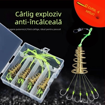 Cârlig de explozie de fund anti-agățare, cârlig de pescuit Ishini anti-zgâriere, undiță de aruncare, undiță de pescuit în mare, grup de pescuit, artefact de pescuit, cârlig cu bombă cu arc mare