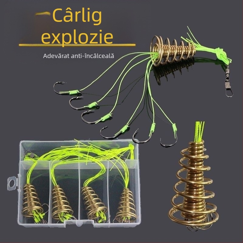 Cârlig de explozie de fund anti-agățare, cârlig de pescuit Ishini anti-zgâriere, undiță de aruncare, undiță de pescuit în mare, grup de pescuit, artefact de pescuit, cârlig cu bombă cu arc mare