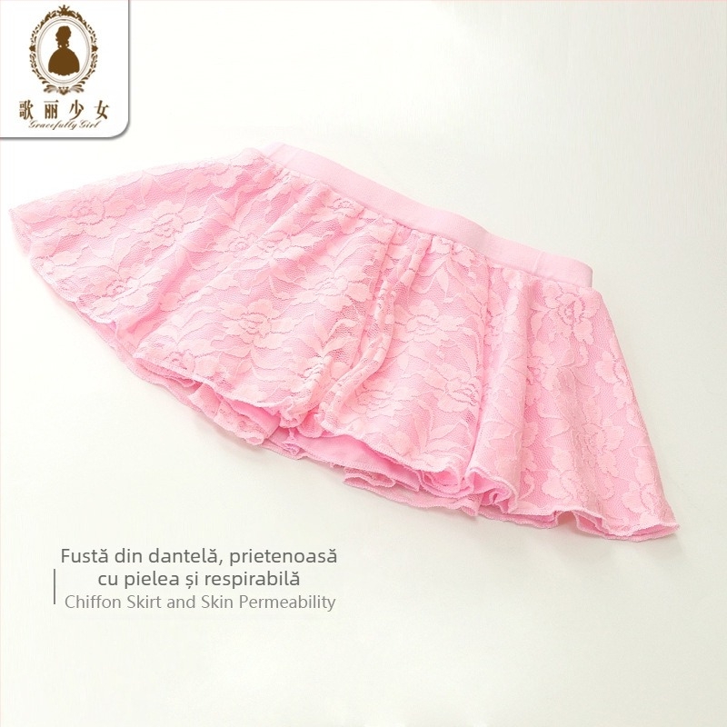 Costum de dans pentru copii, fustă de balet, fustă de dans pentru fete, haine de performanță pentru copii, costum de primăvară și vară, costum de antrenament divizat