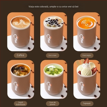 Cană de cafea din oțel inoxidabil 304, cană de vid, cană de cafea pentru birou, cană mică portabilă pentru fete, cană de apă portabilă pentru studenți, en-gros