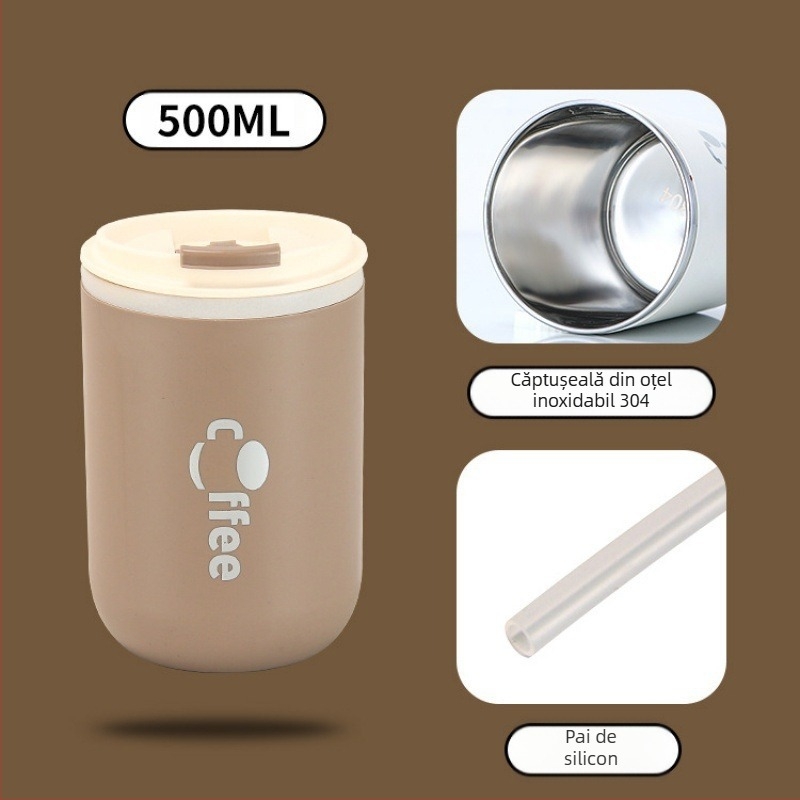 Cană de cafea din oțel inoxidabil 304, cană de vid, cană de cafea pentru birou, cană mică portabilă pentru fete, cană de apă portabilă pentru studenți, en-gros