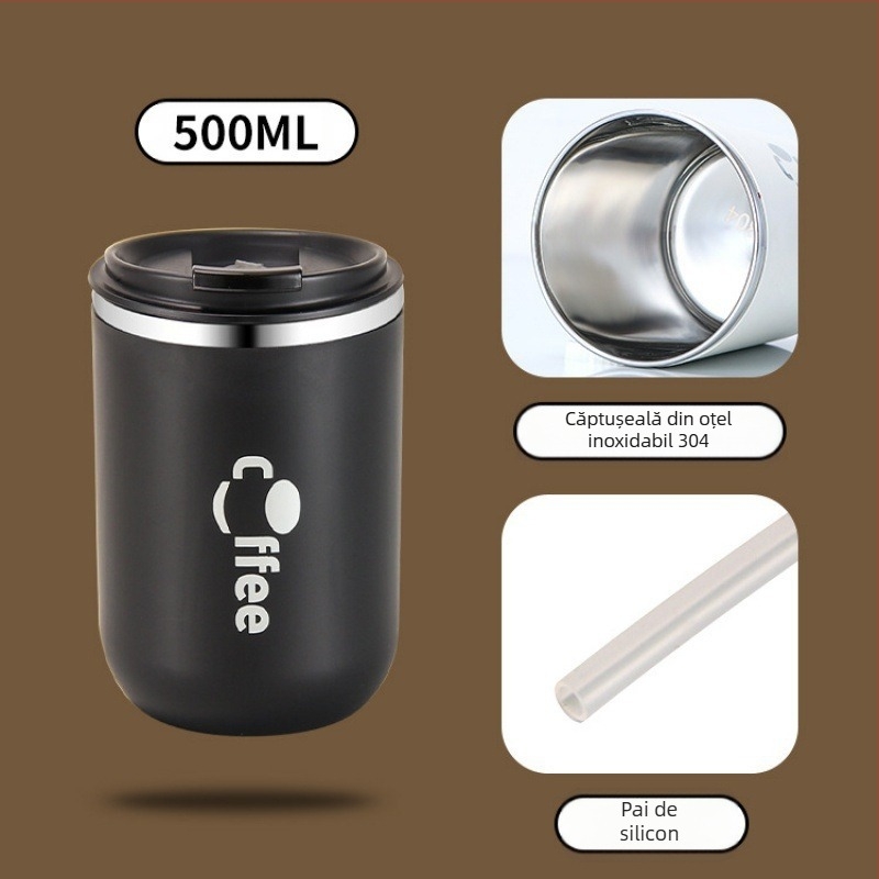 Cană de cafea din oțel inoxidabil 304, cană de vid, cană de cafea pentru birou, cană mică portabilă pentru fete, cană de apă portabilă pentru studenți, en-gros