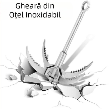 Gheara de tigru zburător din oțel inoxidabil în aer liber, supraviețuire sălbatică, alpinism, cârlig de alpinism, instrumente de alpinism de camping și supraviețuire mare