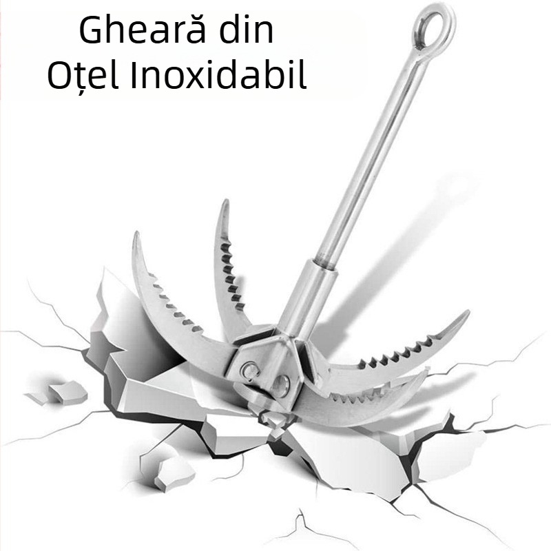 Gheara de tigru zburător din oțel inoxidabil în aer liber, supraviețuire sălbatică, alpinism, cârlig de alpinism, instrumente de alpinism de camping și supraviețuire mare