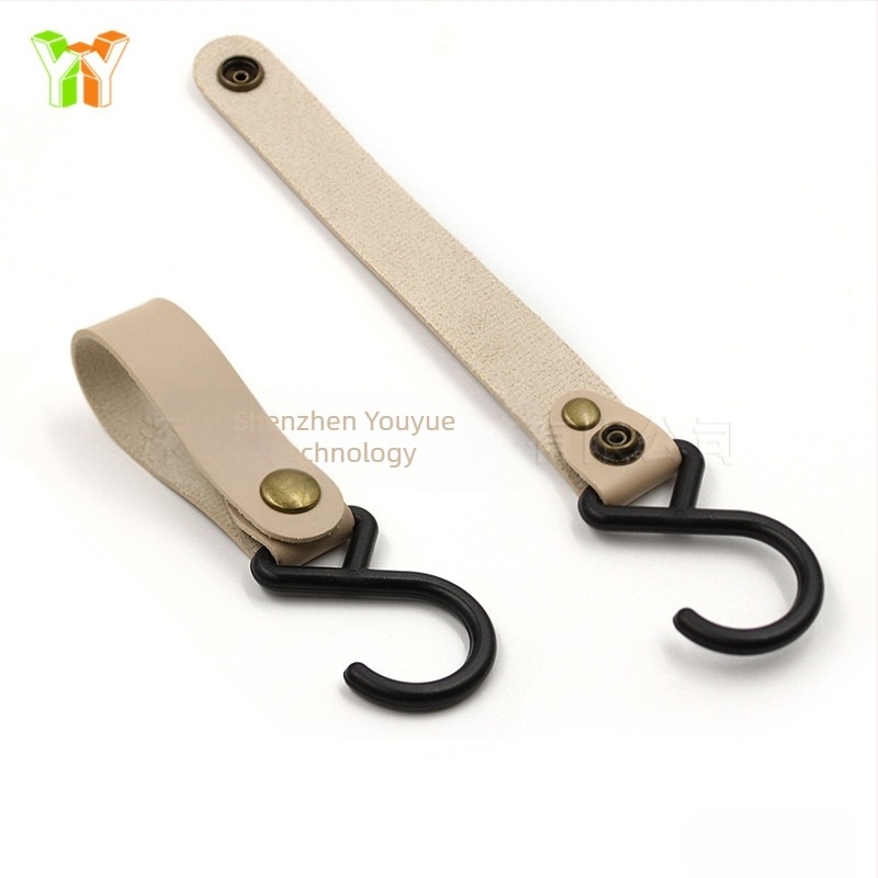 Cârlig din piele tip S în stoc, cârlig de depozitare pentru cort de camping în aer liber, cârlig de organizare a tacâmurilor pentru casă și bucătărie